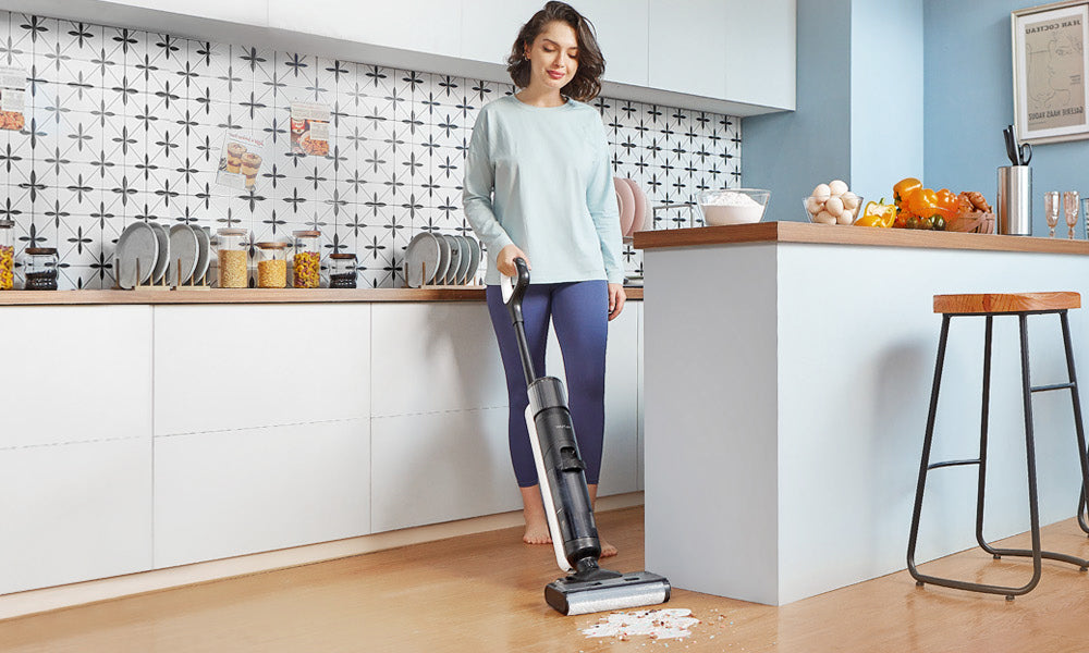 Ultenic AC1 Elite Cordless Vacuum And Mop with Self-Cleaning, Up to 50min Runtime, Smart Dirt Detection, 3 Cleaning Mode, LCD Display, Dual Tank, Self-propelled, Great for Hard Floors and Sticky Messes