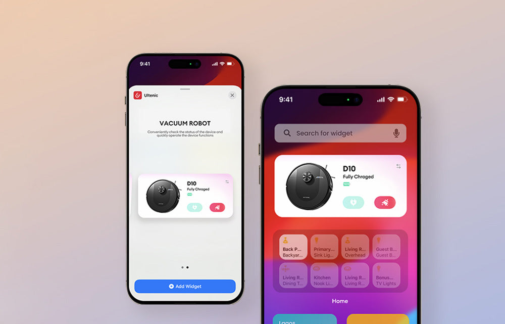 Ultenic D10 Robot Vacuum Cleaner, 15min LiDAR Quick Map, 4000Pa Suction, 120min Runtime, Carpet Auto-Boost, No-Go Zone, Time Scheduled, Siri/Alexa/APP Remote Control, for Hardwood, Tiles, Carpet, etc.