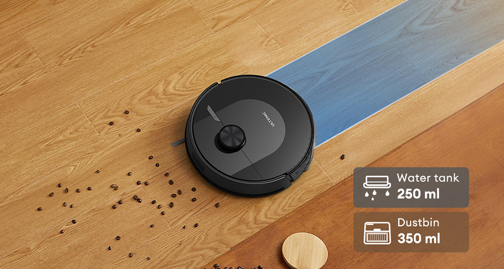 Ultenic D10 Robot Vacuum Cleaner, 15min LiDAR Quick Map, 4000Pa Suction, 120min Runtime, Carpet Auto-Boost, No-Go Zone, Time Scheduled, Siri/Alexa/APP Remote Control, for Hardwood, Tiles, Carpet, etc.