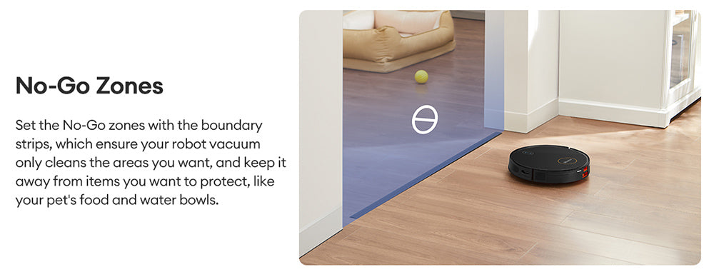 Ultenic D6S Robot Vacuum Cleaner Gyroscopic Navigation, 3-in-1 Sweep Vacuum Mop, 3000 Suction, 4 Cleaning Modes, 2600mAh Battery, 120min Runtime