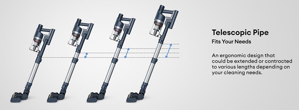 Ultenic FS1 Cordless Vacuum Cleaner with Auto-Empty Station, 30KPa Suction, 450W Motor, 4 Speed Modes, 5-Layer Filtration, Up to 60 Mins Runtime, Removable Battery, Touchscreen