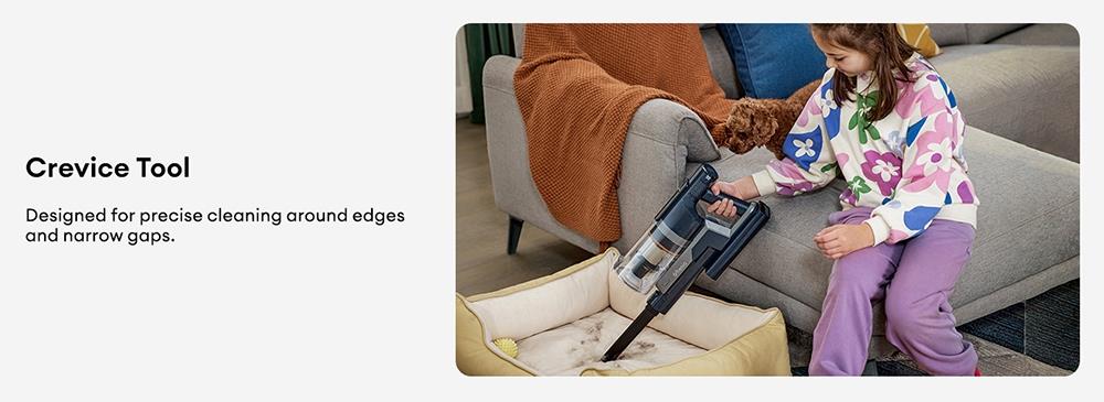 Ultenic FS1 Cordless Vacuum Cleaner with Auto-Empty Station, 30KPa Suction, 450W Motor, 4 Speed Modes, 5-Layer Filtration, Up to 60 Mins Runtime, Removable Battery, Touchscreen