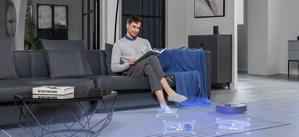 Ultenic MC1 Robot Vacuum Cleaner with Fully-Automatic Station, 5000Pa Suction, Dual-Rotating Mopping, Hot Air Drying, 3L Dustbag, 5200mAh Battery, Max 180 Mins Runtime, APP/Voice Control