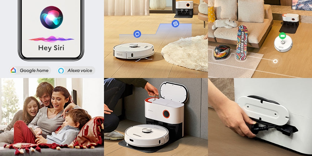 Ultenic T10 Pro Robot Vacuum Cleaner with Self Emptying Station, 4000Pa Suction, Dual SpinPower Mopping, 3.3L Dustbag, Lidar Navigation, Carpet Boost, 5200mAh Battery, Max 200 Mins Runtime, APP/Voice Control