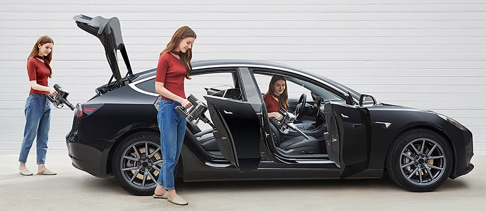 Ultenic U12 Vesla Cordless Vacuum Cleaner, 30KPa Suction, 450W Motor, 1L Dust Box, Up to 45 Mins Runtime, Removable Battery, LED Headlights