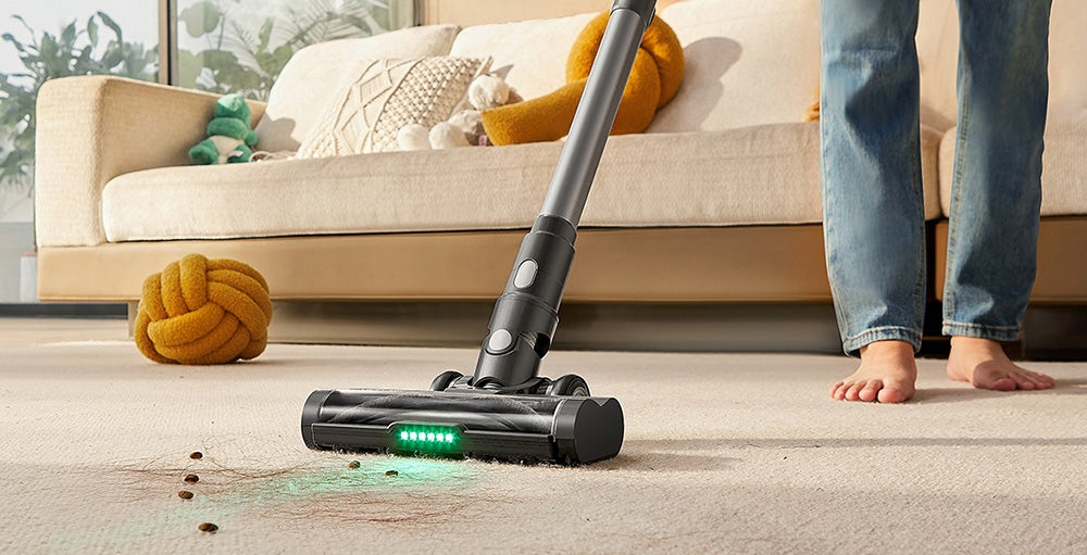Ultenic U12 Vesla Cordless Vacuum Cleaner, 30KPa Suction, 450W Motor, 1L Dust Box, Up to 45 Mins Runtime, Removable Battery, LED Headlights