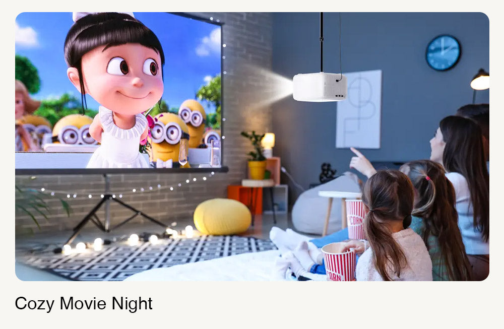 ULTIMEA Apollo P10 Portable Projector, 300 ANSI, 1080P Decoding, Native 720P, 2.4GHz/5GHz WiFi