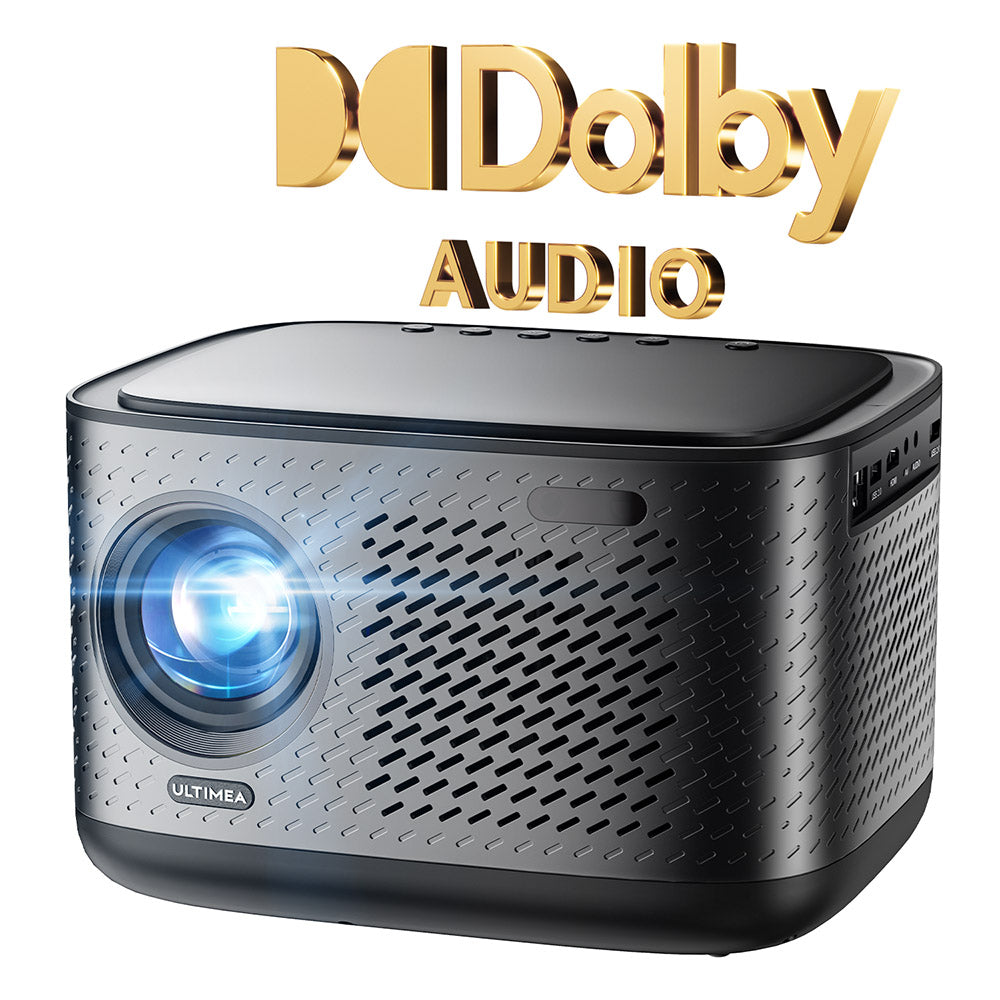 Ultimea Apollo P50 Projector, 800 ANSI Lumens, Native 1080P, Dolby Audio, Auto Screen Adaptation & Object Avoidance, WiFi 6, Bluetooth 5.3