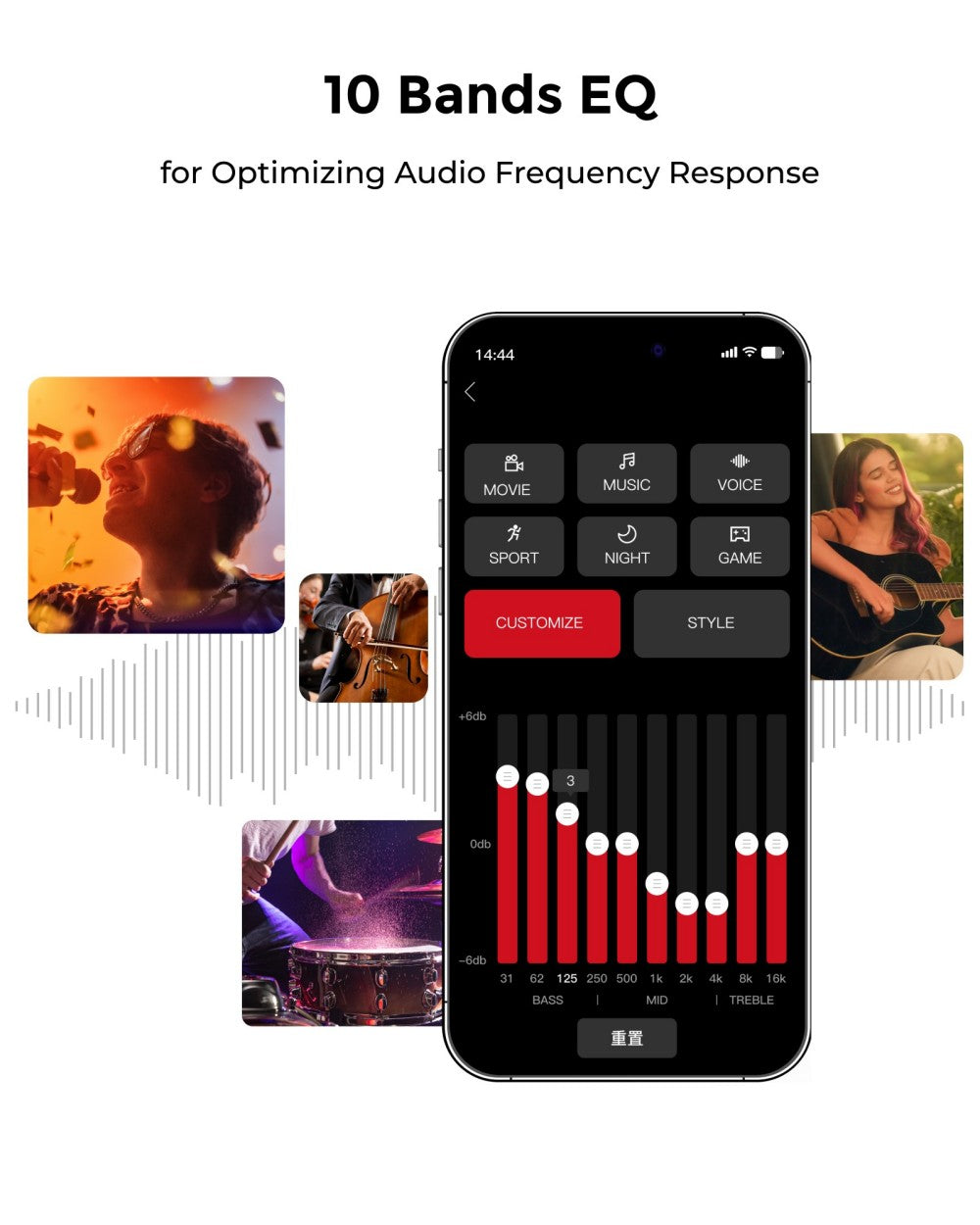 ULTIMEA Aura A60 7.1 Soundbar, Smart APP & Voice Control, BassMX Technology, 350W Peak Power, HDMI eARC, 4 Surround Speakers, for Smart TV