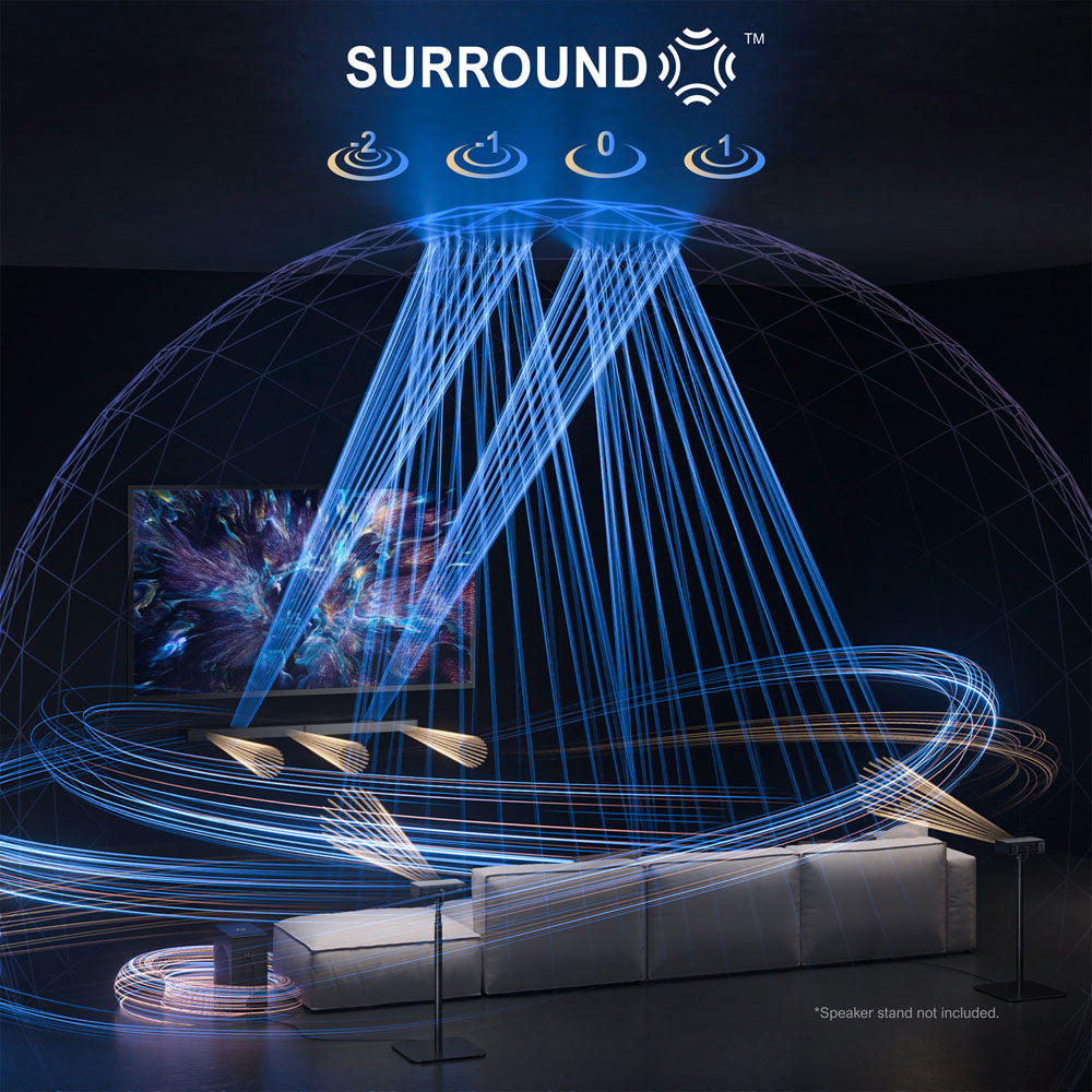 Ultimea Nova S80 Soundbar Subwoofer Speaker Kit, 5.1.2 Channel, 4K HDR Passthrough, Dolby Atmos Decoding, 520W Peak Power