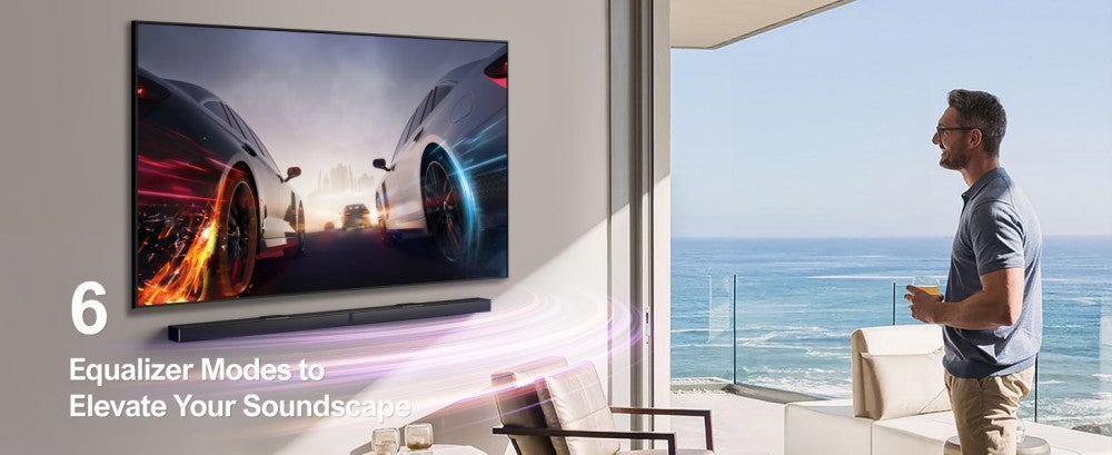 Ultimea Nova S90 7.1.4 Soundbar Subwoofer Speaker Kit, Dolby Atmos, 740W Peak Power, 4K HDR Pass-through, 6 Equalizer Modes