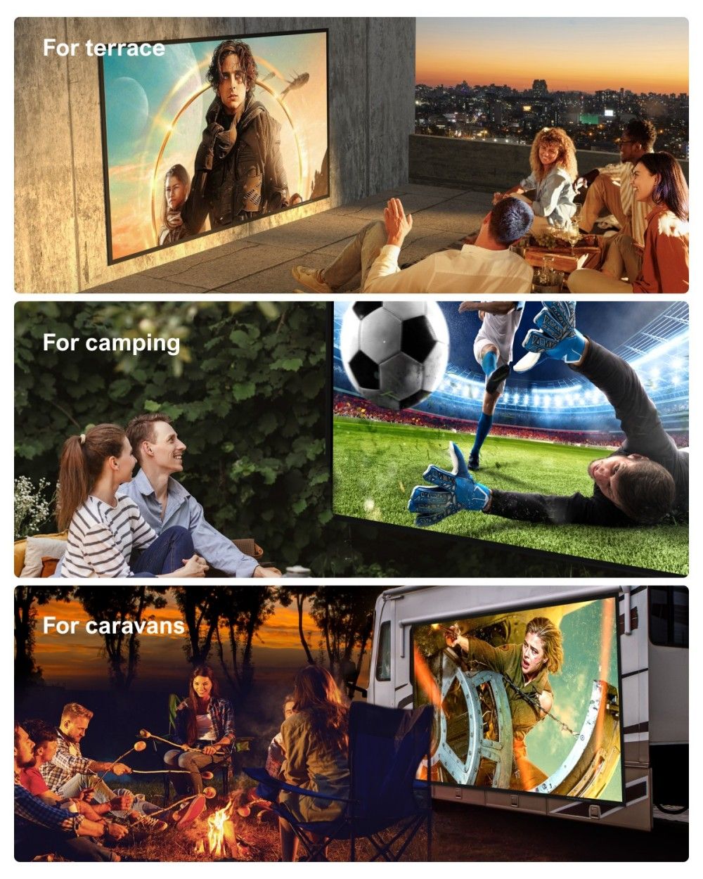 Ultimea Photon E-ALR 100 inch Projection Screen, 2.0 Gain Value, 120° Viewing Angle