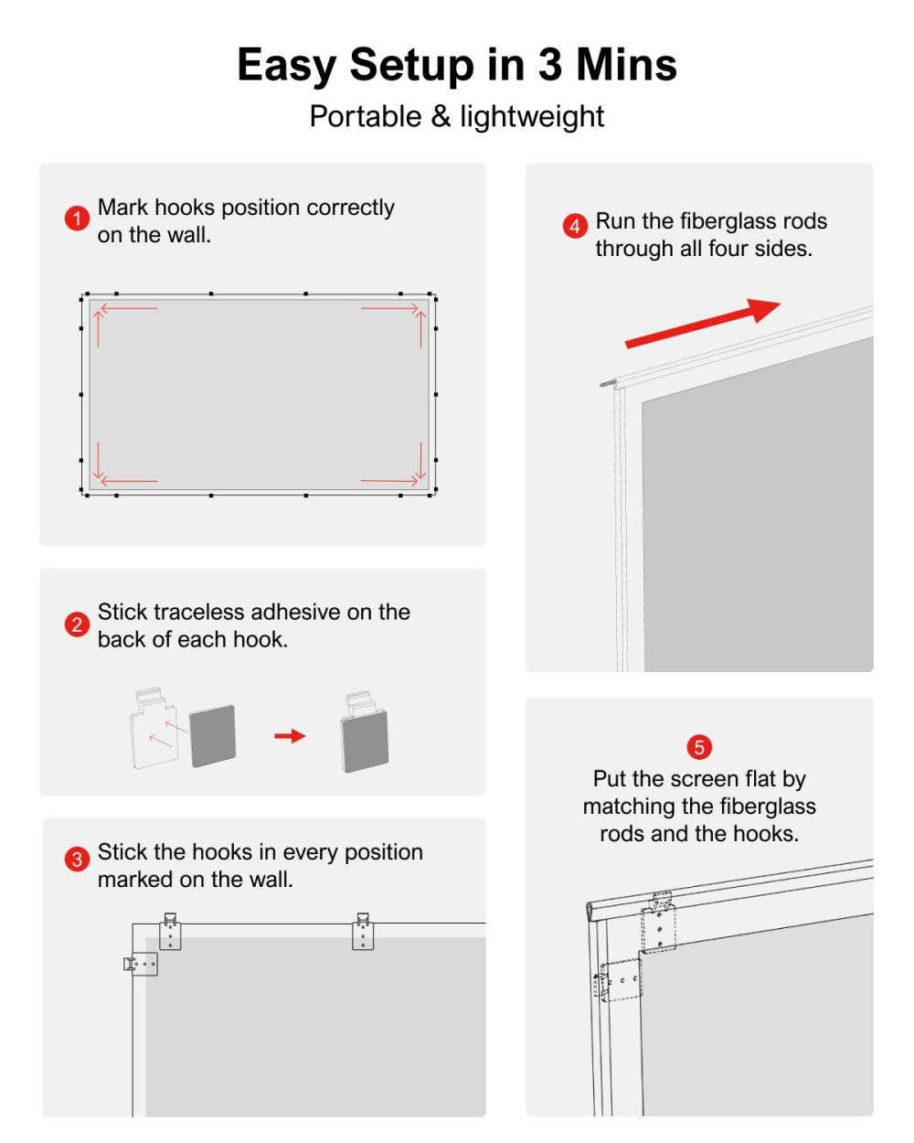 Ultimea Photon E-ALR 100 inch Projection Screen, 2.0 Gain Value, 120° Viewing Angle
