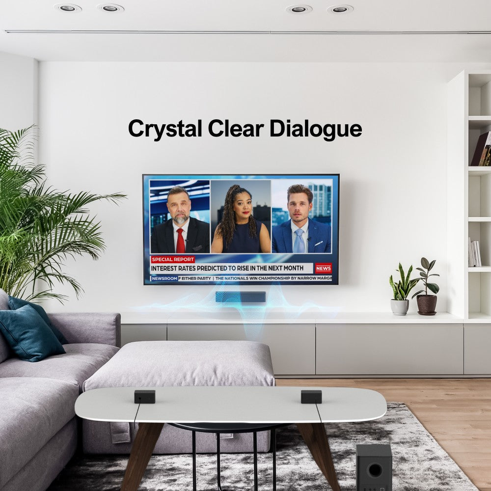 Ultimea Poseidon D60 Soundbar Subwoofer Speaker Kit, Dolby Atmos 5.1, Adjustable Surround Level, Multiple Modes