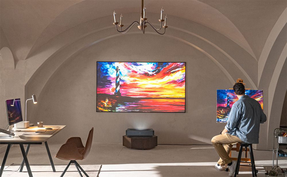 Ultimea Thor T60 Laser TV, 4000 ANSI, Dolby Atmos & Dolby Vision, 4K Native Resolution, HDR 10, 4000:1 Contrast, 8-point Calibration, Android TV 11 - EU Plug