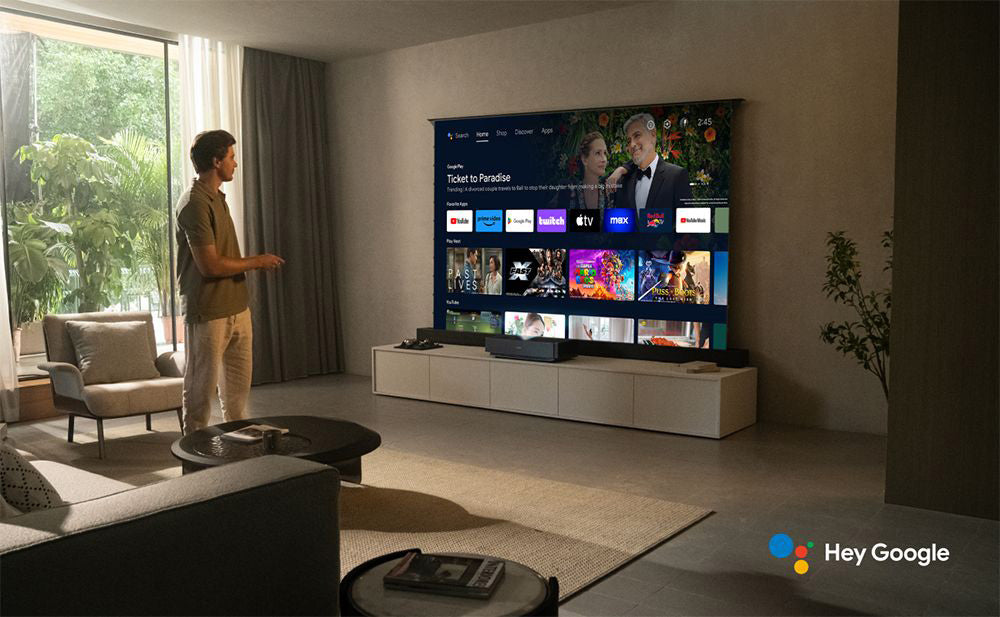 Ultimea Thor T60 Laser TV, 4000 ANSI, Dolby Atmos & Dolby Vision, 4K Native Resolution, HDR 10, 4000:1 Contrast, 8-point Calibration, Android TV 11 - EU Plug