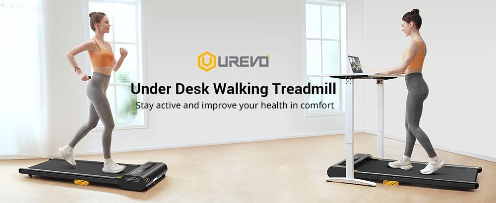 UREVO URTM022 Spacewalk 1 Lite Treadmill, Max Speed 1-6KM/h, Walking Area 102.4*40cm, Max Load 120kg, Remote Control