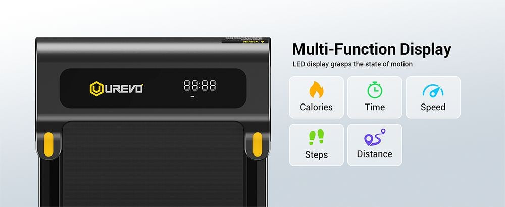 UREVO URTM022 Spacewalk 1 Lite Treadmill, Max Speed 1-6KM/h, Walking Area 102.4*40cm, Max Load 120kg, Remote Control