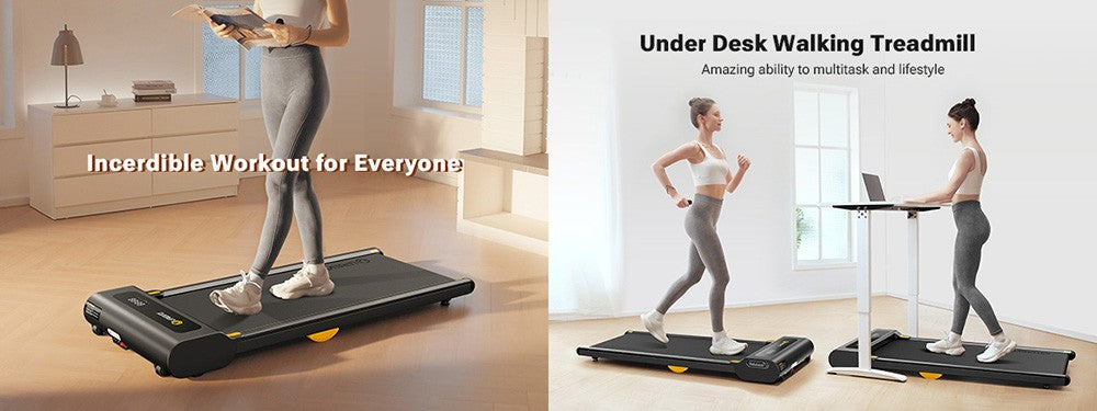 UREVO URTM022 Spacewalk 1 Lite Treadmill, Max Speed 1-6KM/h, Walking Area 102.4*40cm, Max Load 120kg, Remote Control