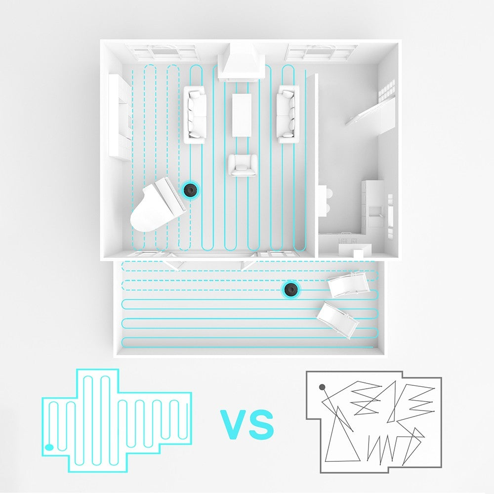 Verefa V60m Lite Robot Vacuum Cleaner, 2700Pa Max Suction, 2 in 1 Vacuuming Mopping, 250ml Dust Box, Max 150 Mins Runtime, App/Voice Control - Black