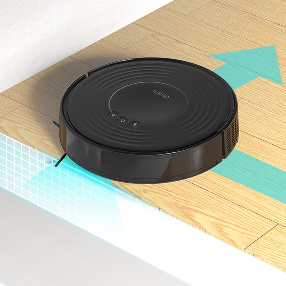 Verefa V60m Lite Robot Vacuum Cleaner, 2700Pa Max Suction, 2 in 1 Vacuuming Mopping, 250ml Dust Box, Max 150 Mins Runtime, App/Voice Control - Black