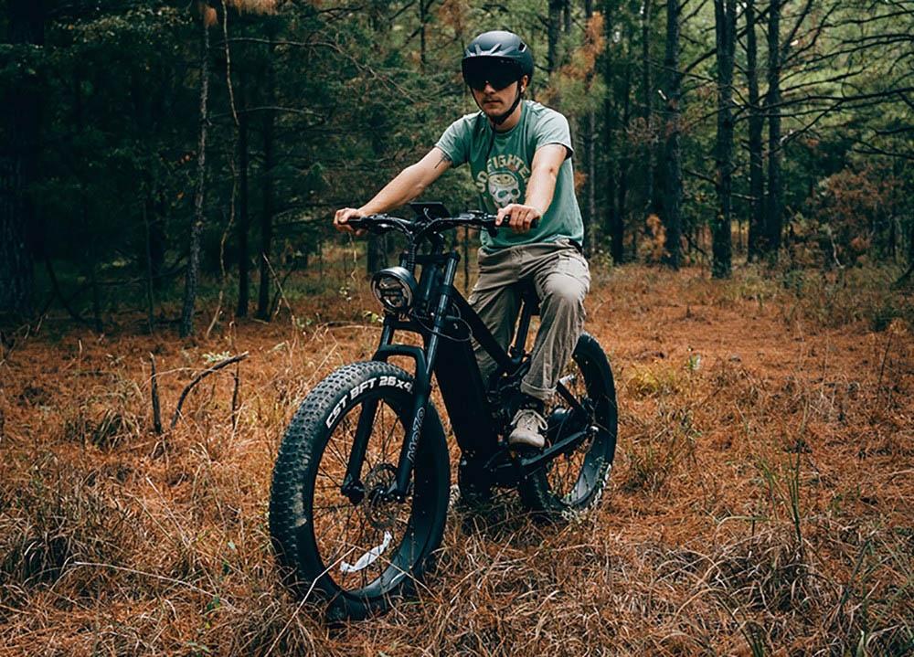 Vitilan T7 Mountain Electric Bike, 26*4.0-inch CST Fat Tires 750W Bafang Motor 48V 20Ah Battery 28mph Max Speed 80miles Max Range Backlit LCD Display Front & Rear Hydraulic Disc Brakes SHIMANO 8-Speed - Black