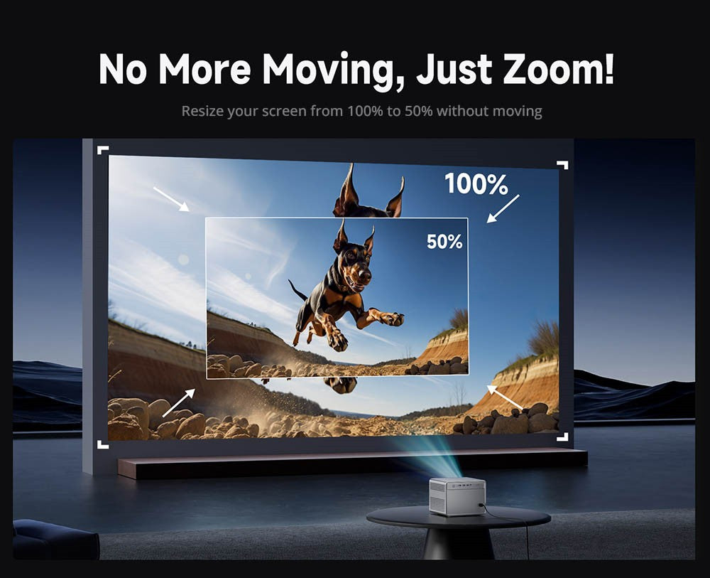 [Netflix 1080P] WANBO DaVinci 1 Pro Projector, Android 11, 600 ANSI Lumens, HDR 10, 5G WiFi Bluetooth, Auto-Focus/Auto Keystone Correction/Auto Screen Fit/Obstacle Avoidance, YouTube/Disney/Prime Video Preinstalled