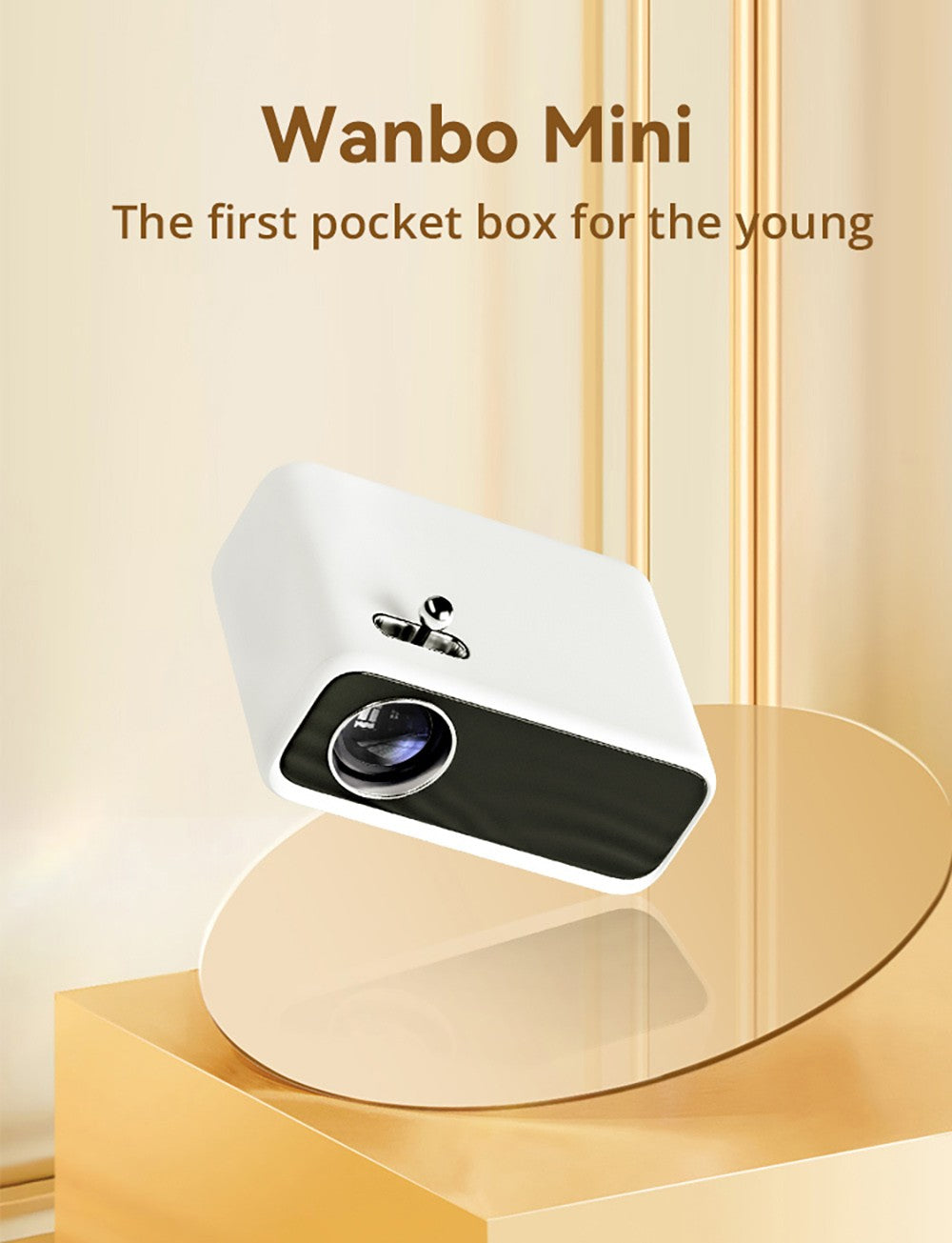 WANBO MINI LCD Projector, Multimedia Version, EU Plug