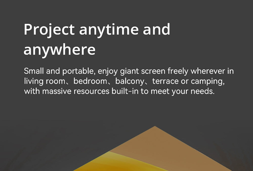 WANBO Mini Pro Projector, Android 9.0, Four-point Keystone Correction - EU Plug