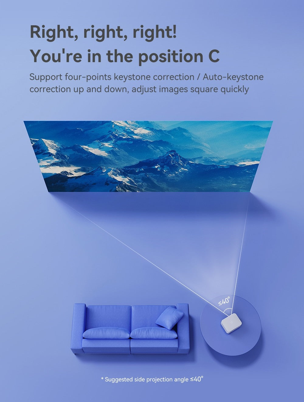 WANBO X2 Pro Projector, Dual-Band Wifi 6, Bluetooth 5.0, Android 9.0 - EU Plug