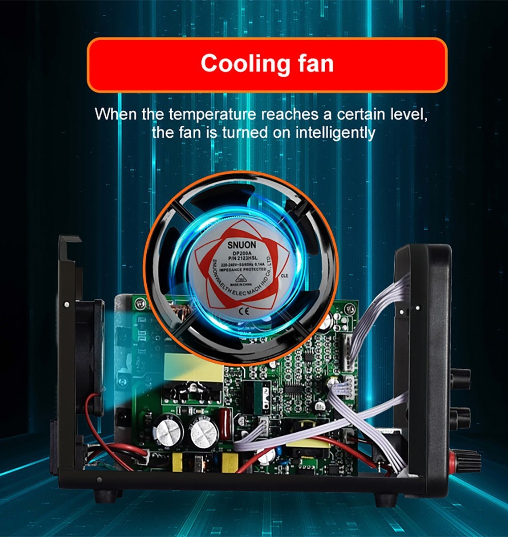 WANPTEK APS605H Programmable Regulated DC Power Supply, 60V 5A, Storage Memory Function, Encoder Adjustment, USB Fast Charge, 4-Digit Display, Low Ripple, Cooling Fan - EU Plug