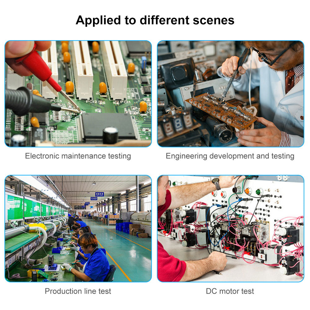 WANPTEK DPS3010U Solid-state Adjustable Regulated DC Power Supply, 30V 10A, Encoder Adjustment, USB Type-C Fast Charge, 4-Digit Display, Low Ripple, Low Noise, Cooling Fan Black - UK Plug