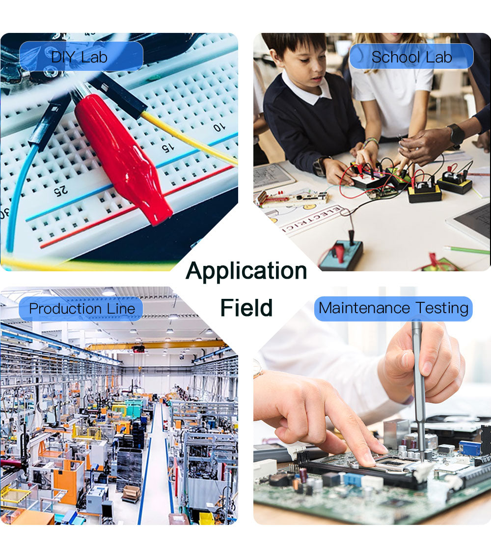 WANPTEK TPS1602 Adjustable Regulated DC Power Supply, 160V 2A, Encoder Adjustment, USB Type-C Fast Charging, 4-Digit Display, Low Noise, A/V Switching, Cooling Fan White - UK Plug