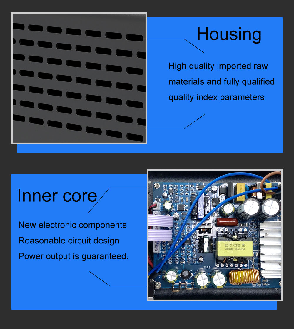 WANPTEK TPS605 Adjustable Regulated DC Power Supply, 60V 5A, Encoder Adjustment, USB Type-C Fast Charging, 4-Digit Display, Low Noise, A/V Switching, Cooling Fan White - EU Plug