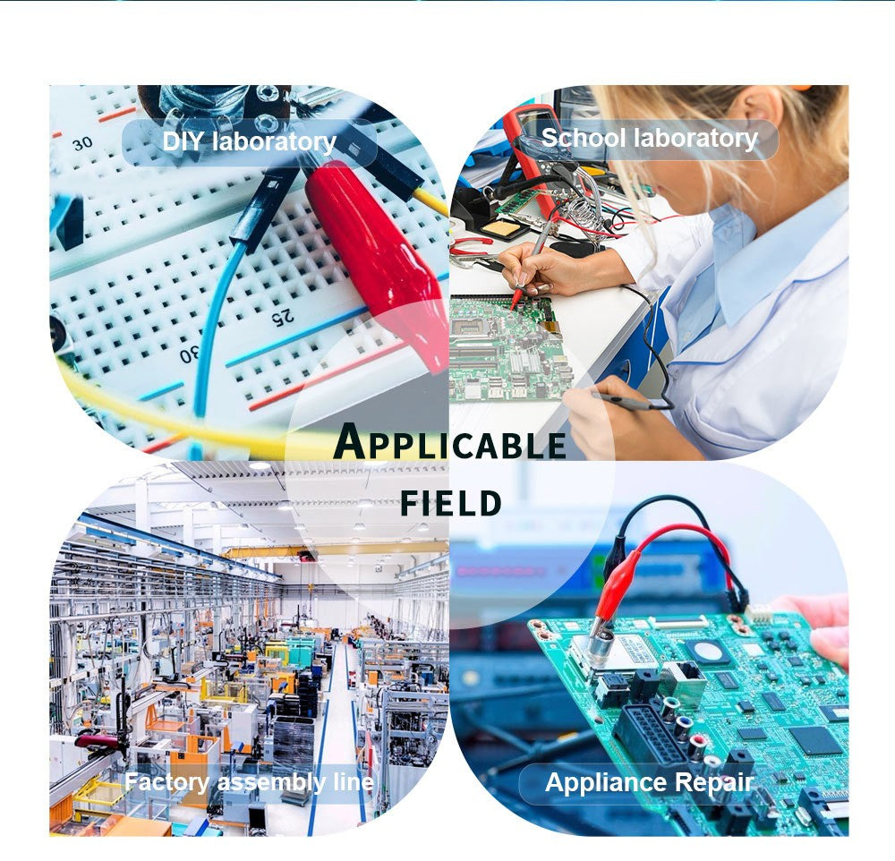 WANPTEK WPS1203 Programmable Regulated DC Power Supply, 120V 3A, Encoder Adjustment, USB Fast Charge, Intelligent Temperature Control, 4-Digit Display, Low Ripple, Low Noise Black - EU Plug