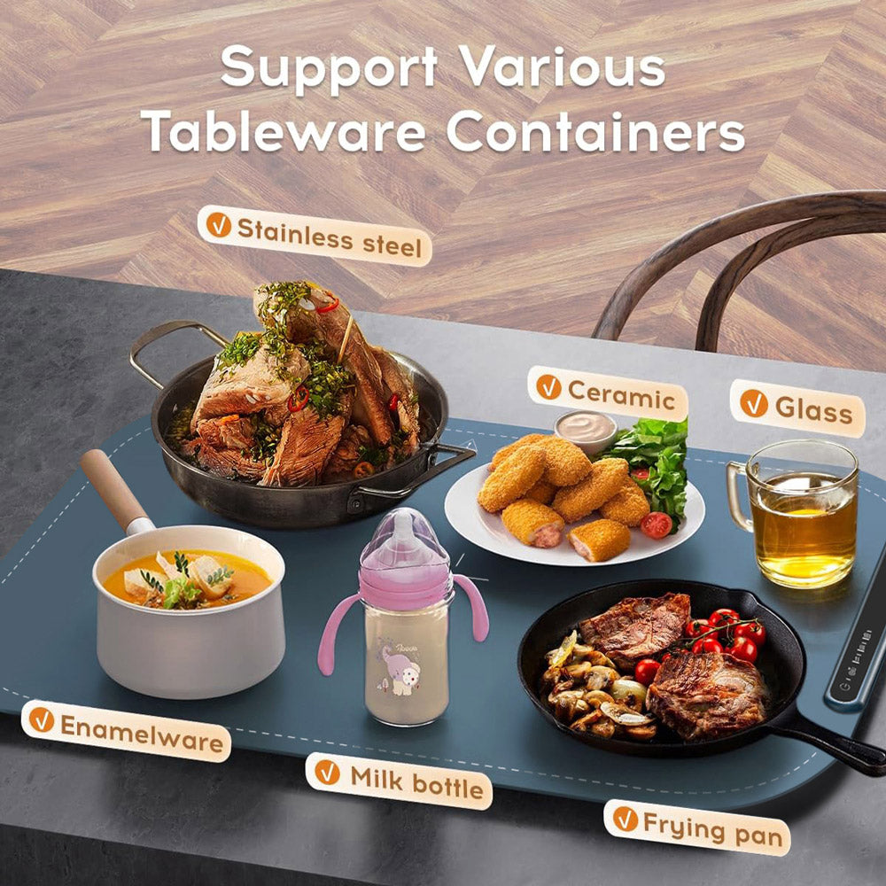 Willing BW614 Electric Warming Tray, 250W Power, 3 Temp Setting, Easy to Clean with Nano-Material, Auto Shut-Off