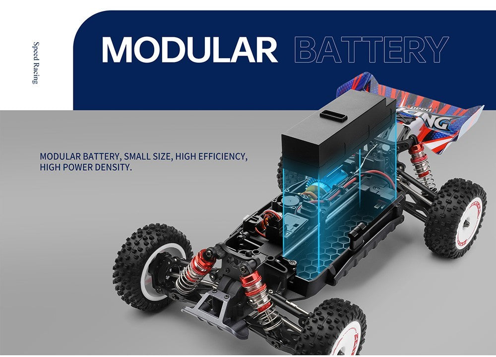 Wltoys 124008 RC Racing Car 60km/h 1300mAh - 2 Batteries