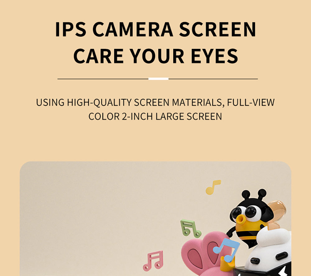 WOWKIDS K27 Kids Instant Print Camera, 48MP Front & Rear Dual Cameras, 1080P Resolution, 4 Filters, 32GB TF Card, 1400mAh Battery - Pink