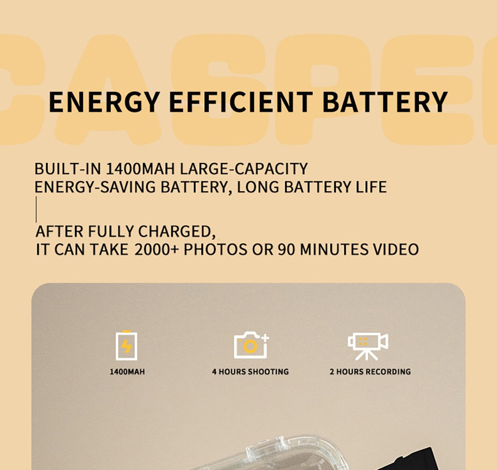 WOWKIDS K27 Kids Instant Print Camera, 48MP Front & Rear Dual Cameras, 1080P Resolution, 4 Filters, 32GB TF Card, 1400mAh Battery - Pink