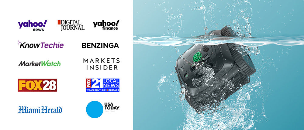 WYBOT C1 Cordless Robotic Pool Cleaner, 150min Runtime, Wall Climbing, Intelligent Route Planning, APP Control, for Pools up to 1,615 Sq.ft