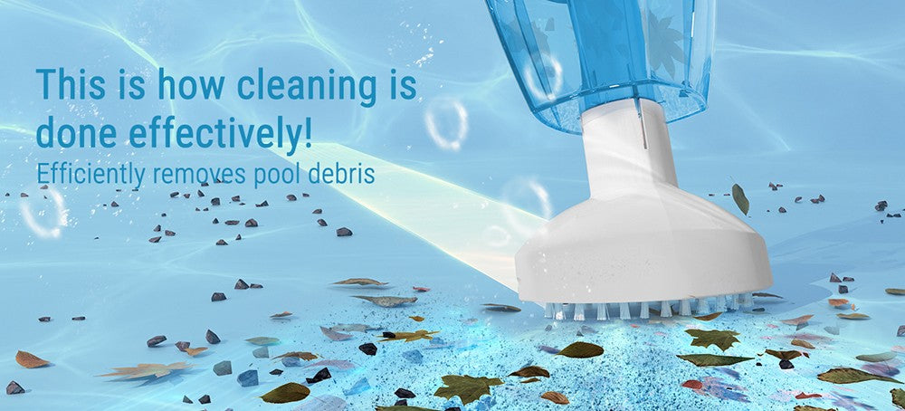 WYBOT HJ10P Handheld Pool Vacuum, Telescopic Pole Included, 25L/min Powerful Suction, 5200mAh Large Battery, Max. 60min Runtime, 0.5L Filter