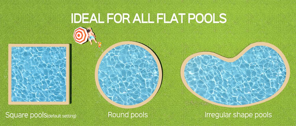 WYBOT WY1102 Cordless Pool Robot Vacuum, Dual Motor, Max 50min Runtime, Up to 525sq.ft, for Flat-bottom Pools, Blue