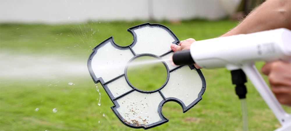 WYBOT WY1102 Cordless Pool Robot Vacuum, Dual Motor, Max 50min Runtime, Up to 525sq.ft, for Flat-bottom Pools, Blue