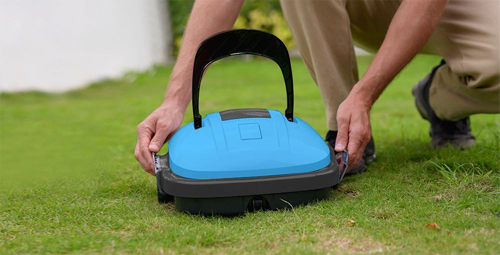 WYBOT WY1102 Cordless Pool Robot Vacuum, Dual Motor, Max 50min Runtime, Up to 525sq.ft, for Flat-bottom Pools, Blue