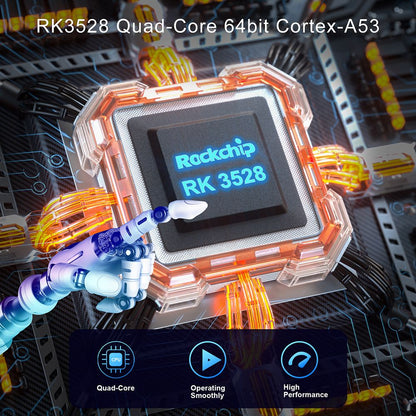 X88 Pro 13 Android 13 TV Box, RK3528 Quad-core, 2GB RAM 16GB ROM, Support 8K Video Decoding, Bluetooth 5.0, WiFi 6, 1*USB3.0, 1*USB2.0, 1*HDMI, 1*RJ451, 1*Micro SD Card