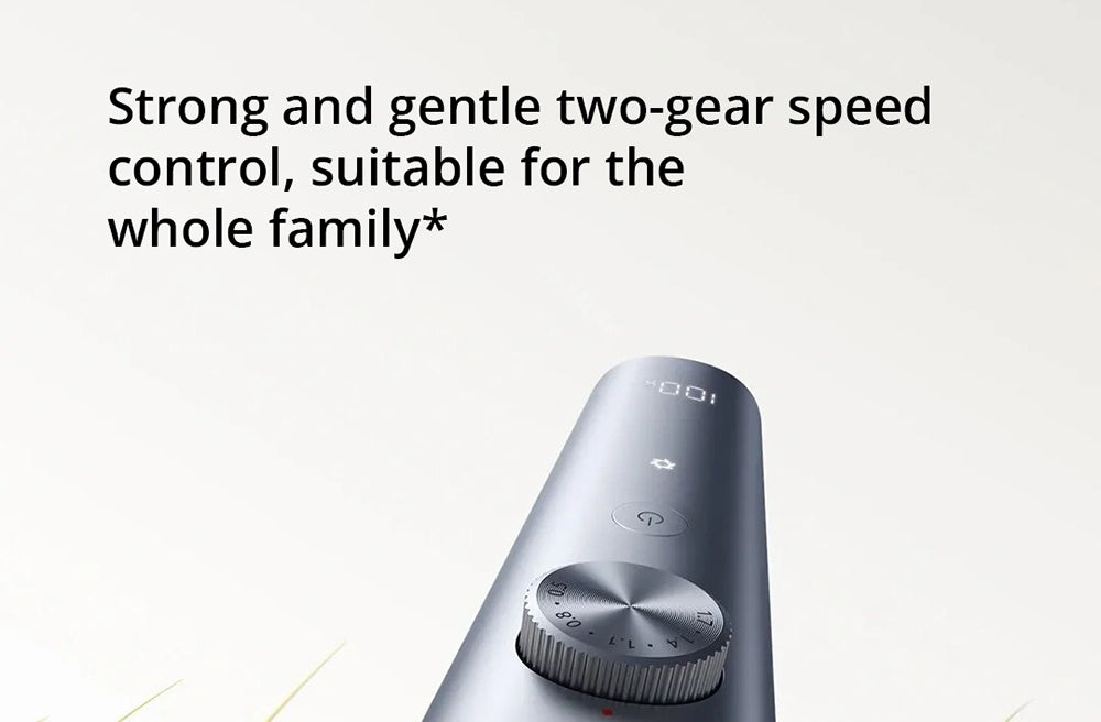 Xiaomi Mijia Hair Clipper 2 Rechargeable Trimmer, Dual-Speed Control, High Hardness Blade, Up to 180 Mins Runtime, Digital Display, IPX7 Waterproof