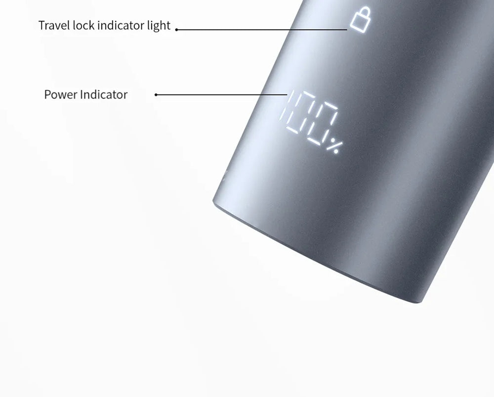 Xiaomi Mijia Hair Clipper 2 Rechargeable Trimmer, Dual-Speed Control, High Hardness Blade, Up to 180 Mins Runtime, Digital Display, IPX7 Waterproof