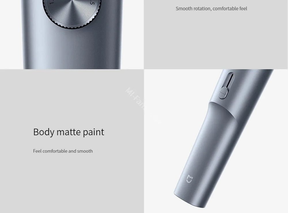 Xiaomi Mijia Hair Clipper 2 Rechargeable Trimmer, Dual-Speed Control, High Hardness Blade, Up to 180 Mins Runtime, Digital Display, IPX7 Waterproof