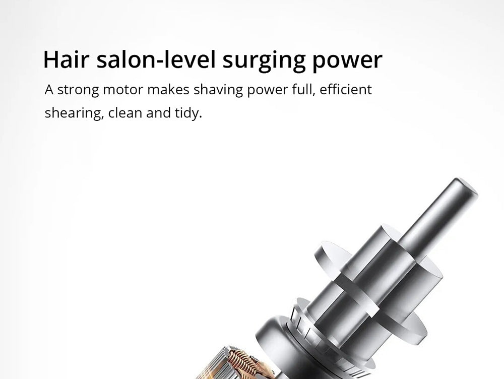 Xiaomi Mijia Hair Clipper 2 Rechargeable Trimmer, Dual-Speed Control, High Hardness Blade, Up to 180 Mins Runtime, Digital Display, IPX7 Waterproof