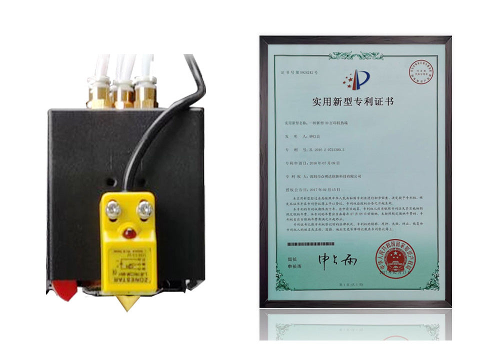 Zonestar Z8PM4 Pro 4 Titan Extruders 3D Printer, 4 in1 out Color-Mixing, Auto Leveling, 32Bit Mainboard, LCD Screen, Open Source, 300*300*400mm